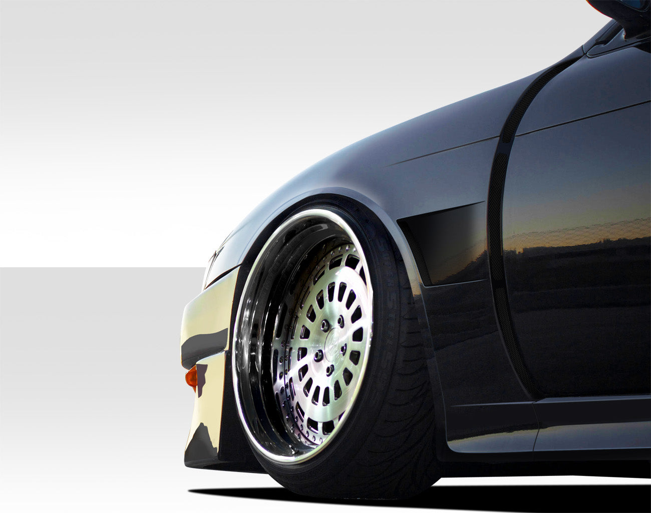 Extreme Dimensions Duraflex V-Speed Wide Body Front Fenders Compatible With 1997-1998 Nissan 240SX - 2 Piece - 109516
