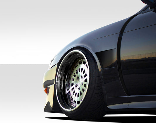 Extreme Dimensions Duraflex V-Speed Wide Body Front Fenders Compatible With 1997-1998 Nissan 240SX - 2 Piece - 109516
