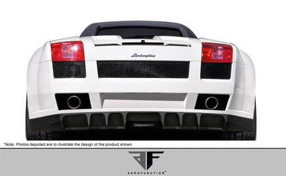 Aero Function AF-1 Wide Body Rear Bumper Cover Compatible With 2004-2008 Lamborghini Gallardo - 1 Piece - 109604