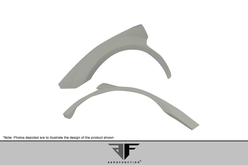 Aero Function AF-1 Wide Body Front FendersFlares Compatible With 2004-2008 Lamborghini Gallardo - 2 Piece - 109605
