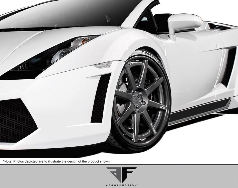 Aero Function AF-1 Wide Body Front FendersFlares Compatible With 2004-2008 Lamborghini Gallardo - 2 Piece - 109605