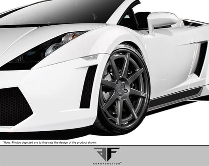 Aero Function AF-1 Wide Body Front FendersFlares Compatible With 2004-2008 Lamborghini Gallardo - 2 Piece - 109605