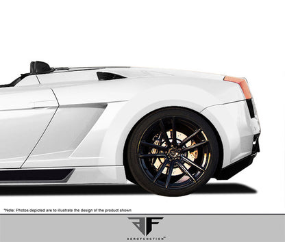 Aero Function AF-1 Wide Body Rear Fender Flares Compatible With 2004-2008 Lamborghini Gallardo - 2 Piece - 109606