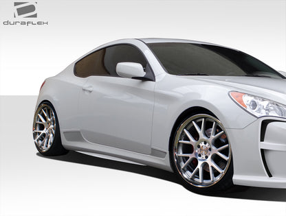 Extreme Dimensions Duraflex VG-R Side Skirts Compatible With 2010-2016 Hyundai Genesis - 2 Piece - 109638