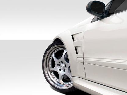 Extreme Dimensions Duraflex Black Series Look Wide Body Front Fenders Compatible With 2003-2009 Mercedes CLK - 2 Piece - 109665