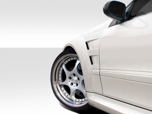Extreme Dimensions Duraflex Black Series Look Wide Body Front Fenders Compatible With 2003-2009 Mercedes CLK - 2 Piece - 109665