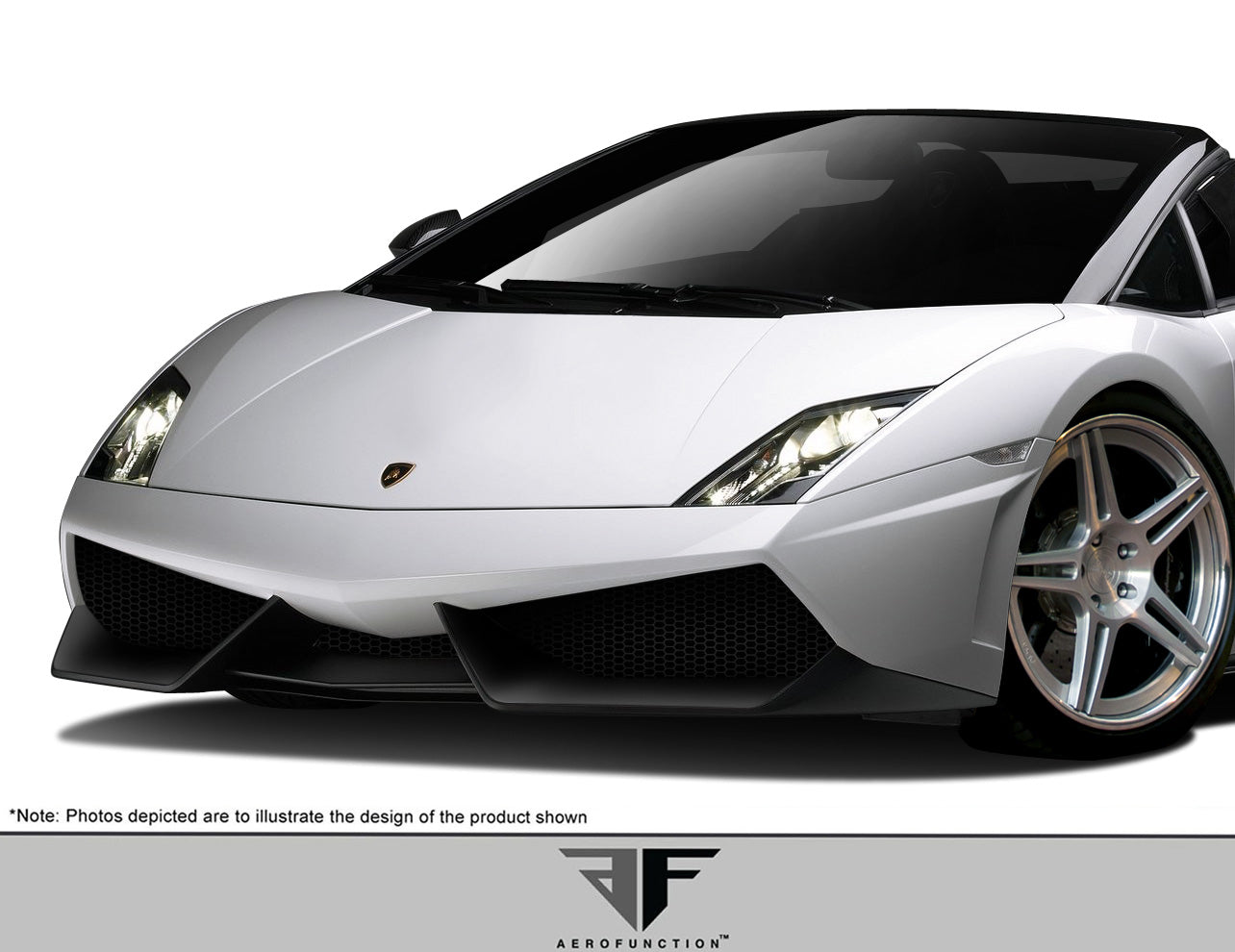 Aero Function AF-2 Front Bumper Cover Compatible With 2009-2013 Lamborghini Gallardo - 1 Piece - 109683