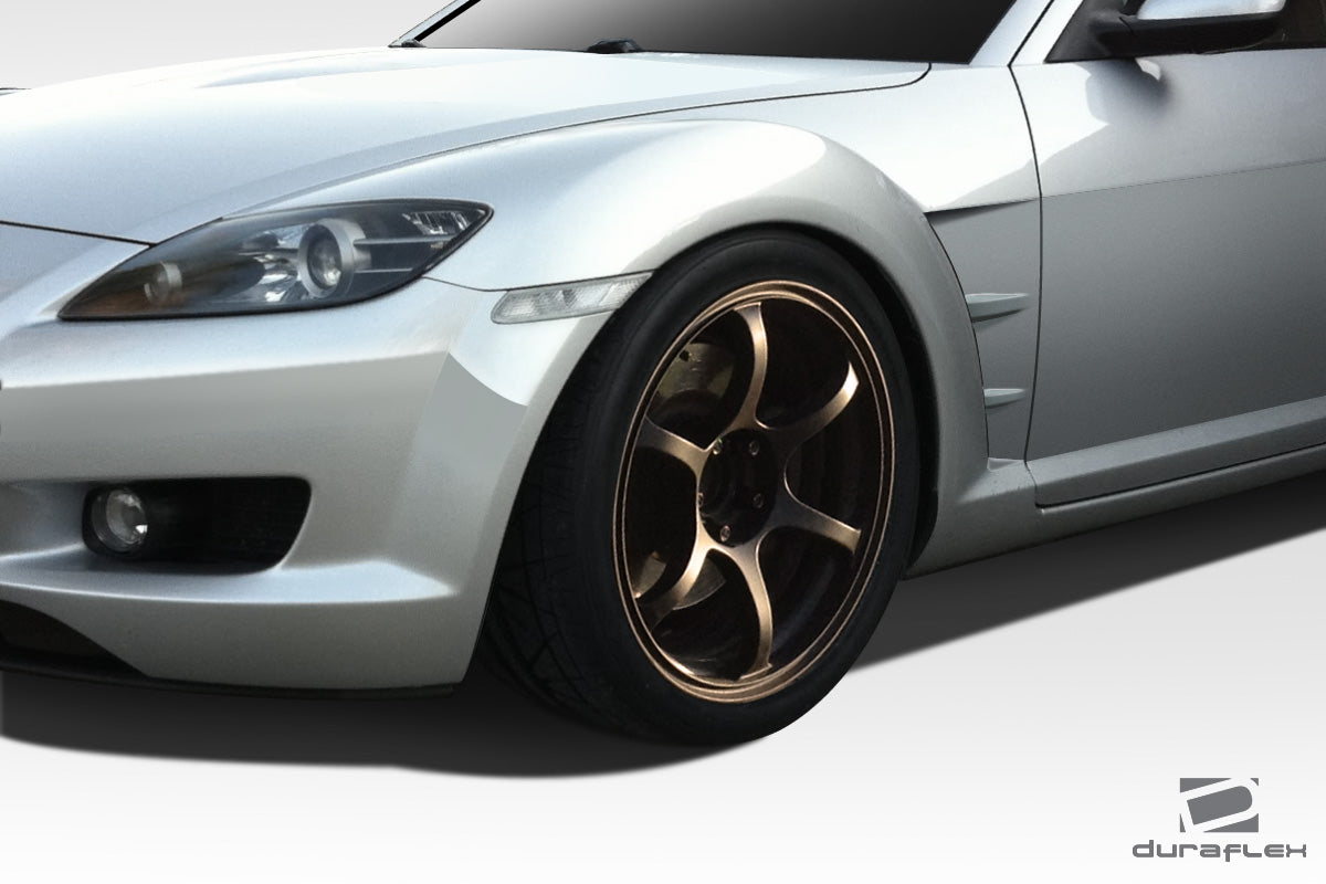 Extreme Dimensions Duraflex M-Speed Front Fenders Compatible With 2004-2008 Mazda RX8 - 2 Piece - 109723