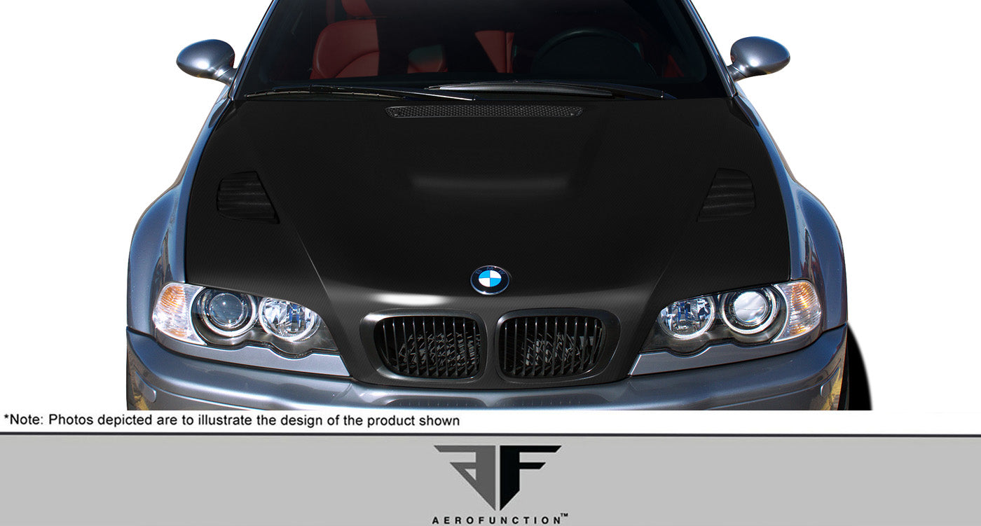Aero Function AF-2 Carbon Hood Compatible With 2001-2006 BMW M3 - 1 Piece - 109742