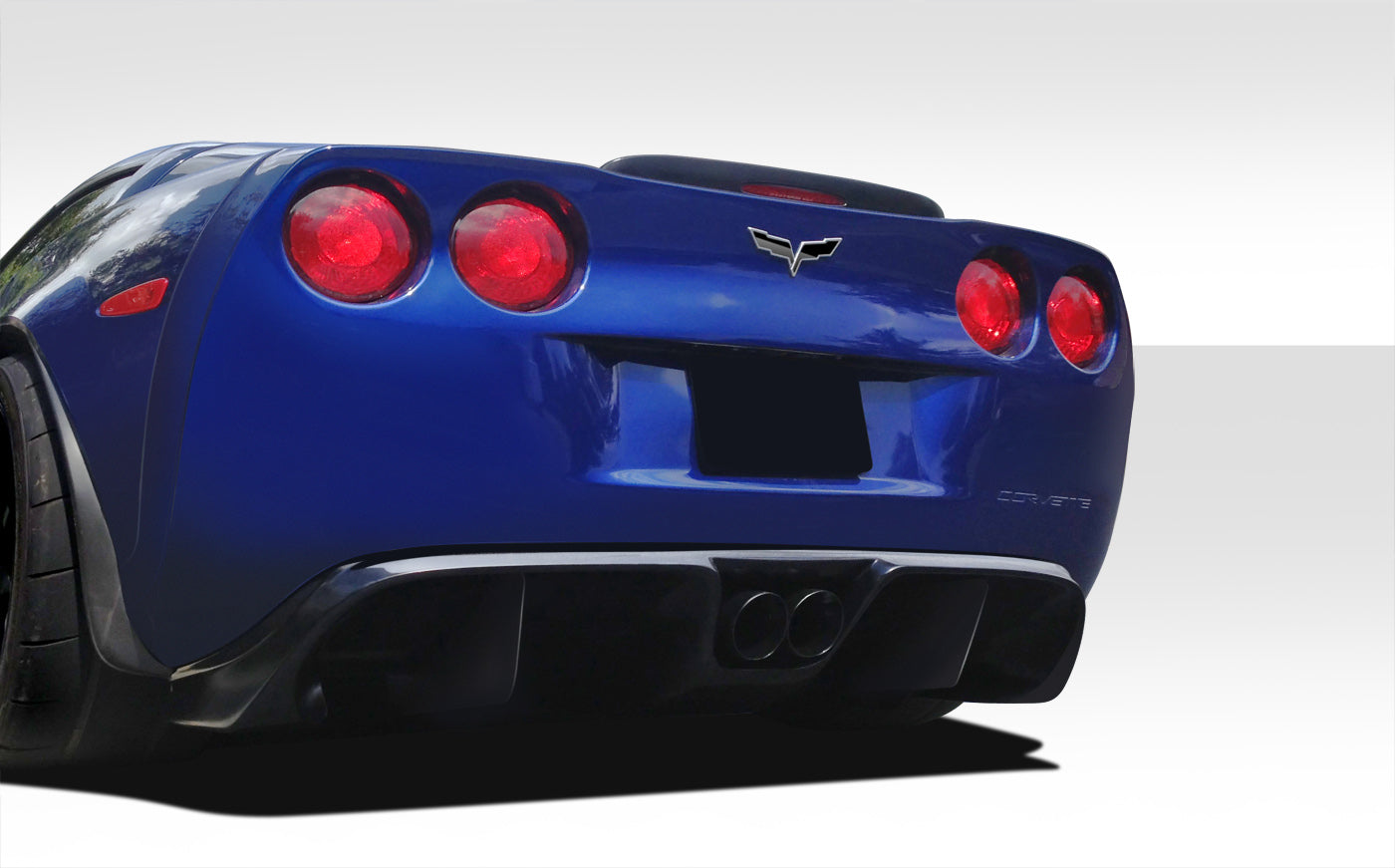 Extreme Dimensions Duraflex GT Racing Rear Lip Add On Spoiler Compatible With 2005-2013 Chevrolet Corvette - 5 Piece - 109789