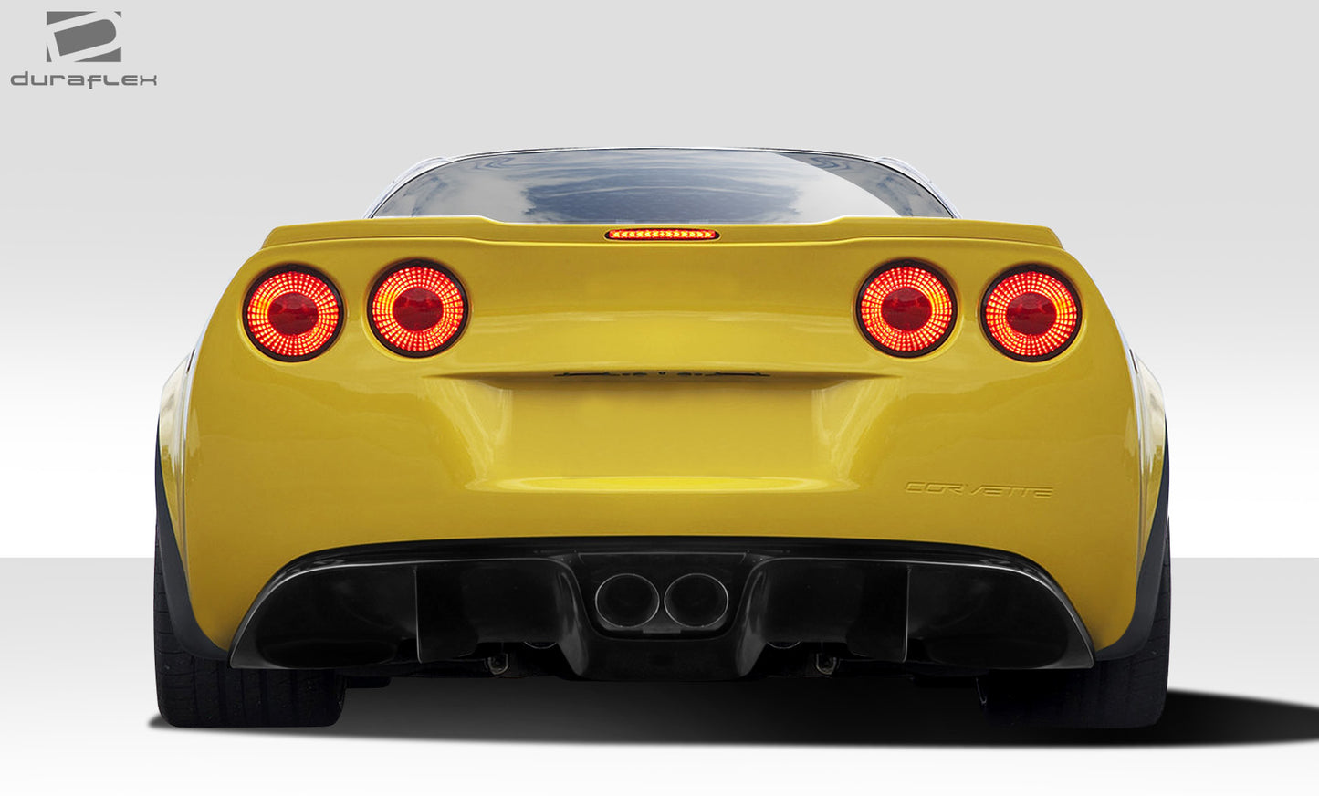 Extreme Dimensions Duraflex GT Racing Rear Lip Add On Spoiler Compatible With 2005-2013 Chevrolet Corvette - 5 Piece - 109789
