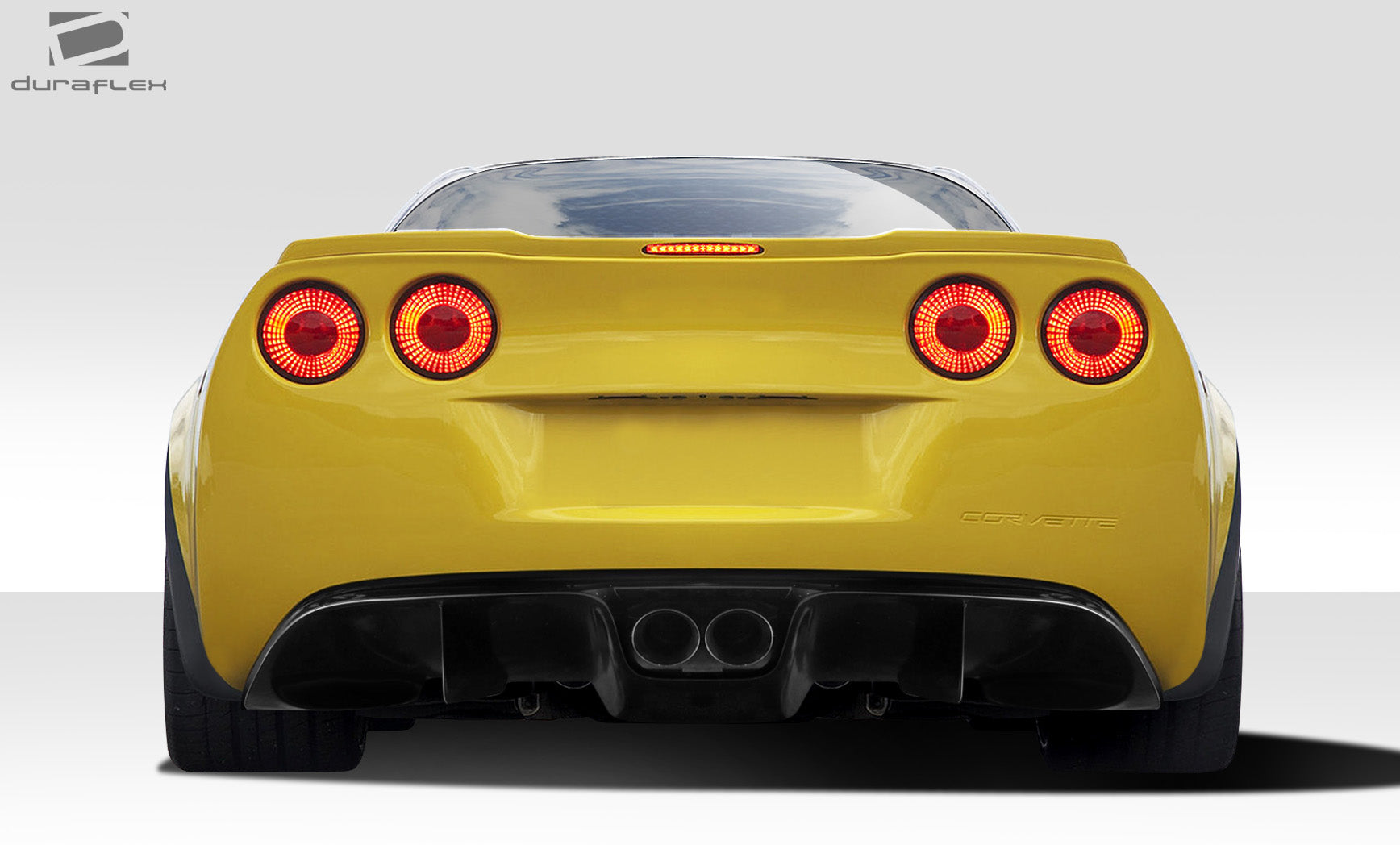 Extreme Dimensions Duraflex GT Racing Rear Lip Add On Spoiler Compatible With 2005-2013 Chevrolet Corvette - 5 Piece - 109789