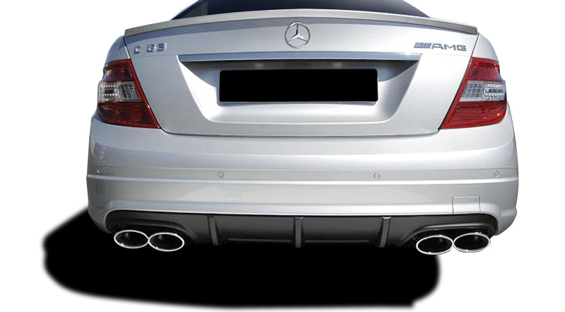 Vaero C63 V1 Look Rear Bumper Cover Compatible With 2008-2014 Mercedes C Class - 1 Piece - 109859
