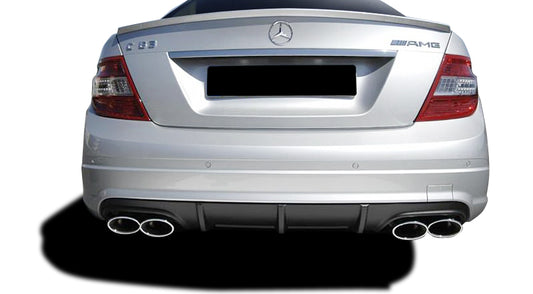 Vaero C63 V1 Look Rear Bumper Cover Compatible With 2008-2014 Mercedes C Class - 1 Piece - 109859