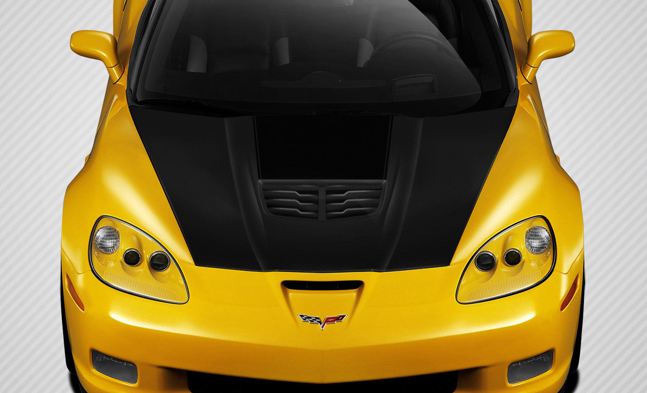 Carbon Creations Stingray Z Hood Compatible With 2005-2013 Chevrolet Corvette - 1 Piece - 109917