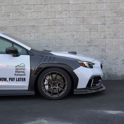 JDMuscle [22-25 WRX] GC8 Style Version 2 Tanso Carbon Fiber Hood Scoop