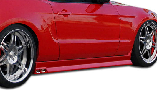 Extreme Dimensions Duraflex Racer 3 Side Skirts Compatible With 2005-2014 Ford Mustang - 2 Piece - 105990