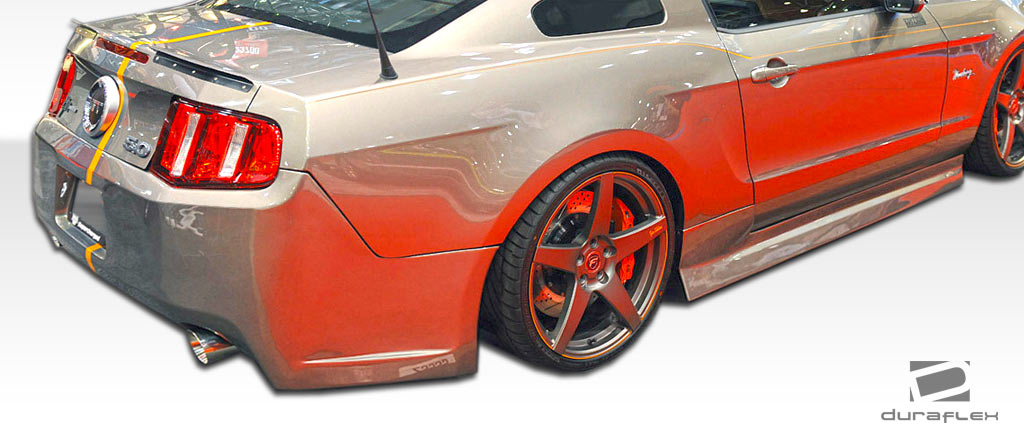 Extreme Dimensions Duraflex Tjin Side Skirts Compatible With 2005-2014 Ford Mustang - 2 Piece - 106481