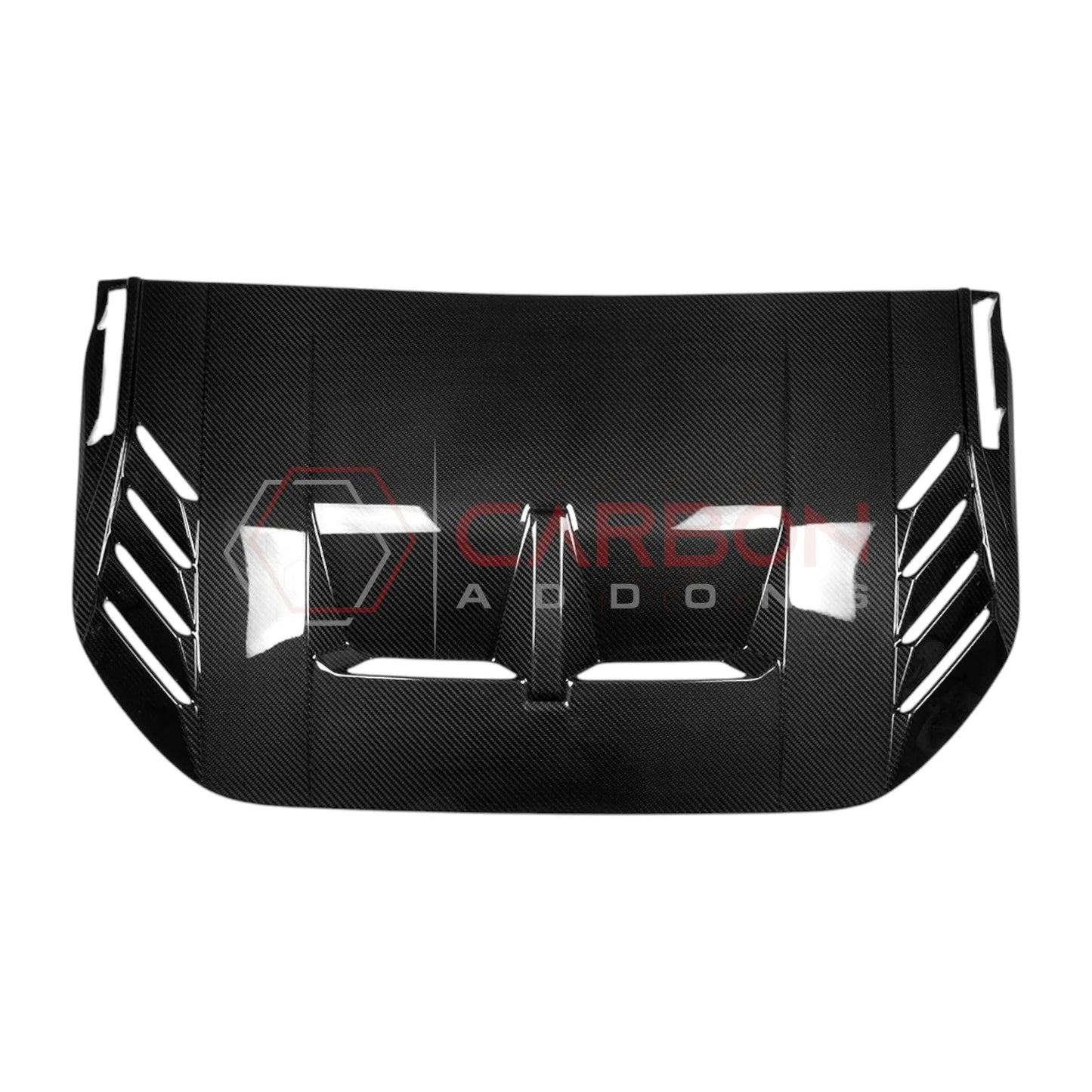 2021+ Bronco Raptor Real Carbon Fiber Hood Vent Trim Cover