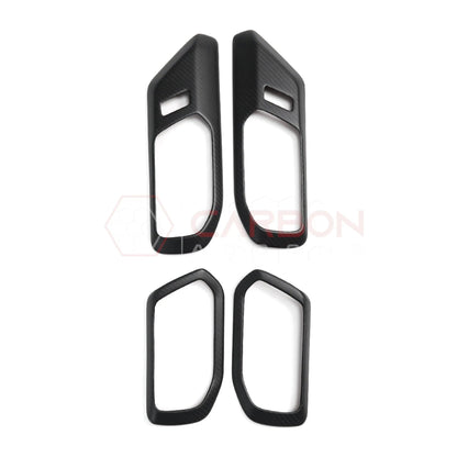 Real Carbon Fiber Interior Door Handle Trim Covers For 2021+ Ford Bronco