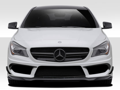 Extreme Dimensions Duraflex Black Series Look Front Bumper Cover Compatible With 2014-2015 Mercedes CLA - 5 Piece - 112006