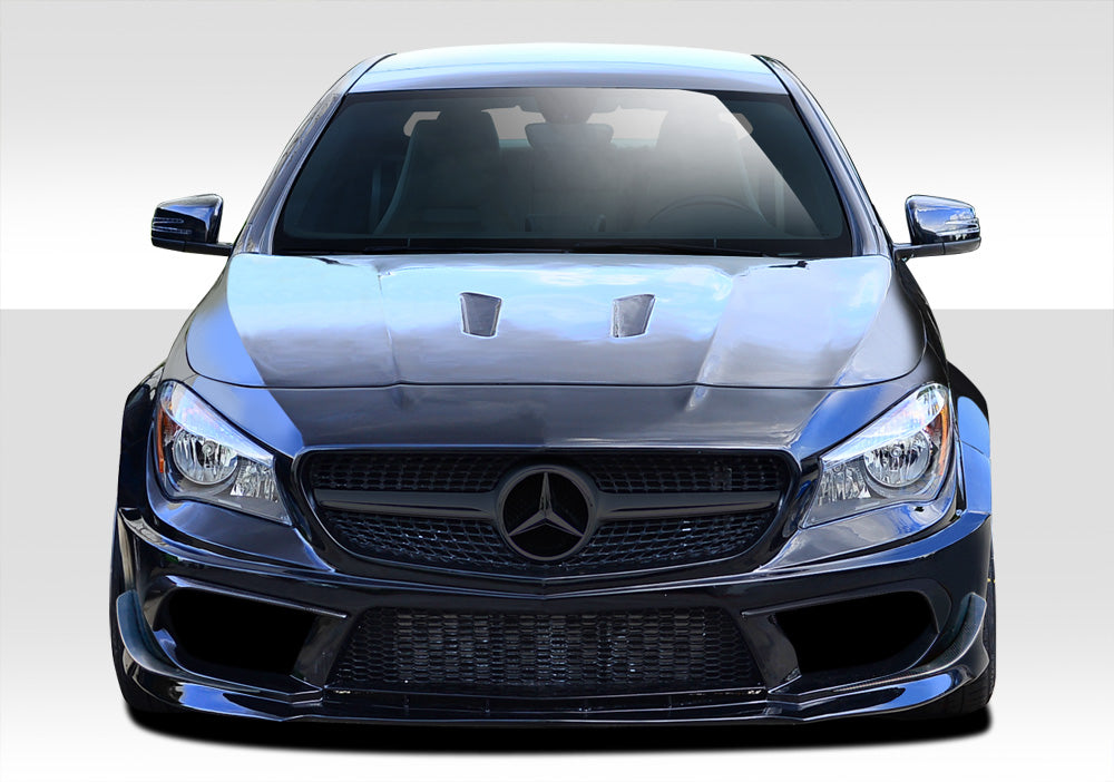 Extreme Dimensions Duraflex Black Series Look Wide Body Front Bumper Cover Compatible With 2014-2015 Mercedes CLA - 7 Piece - 112011