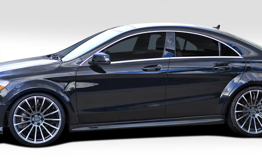 Extreme Dimensions Duraflex Black Series Look Wide Body Side Skirts Compatible With 2014-2015 Mercedes CLA - 2 Piece - 112012