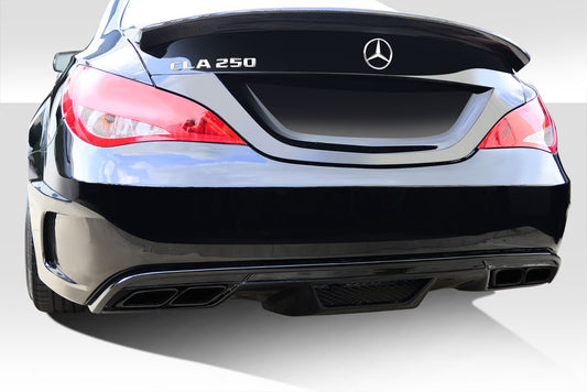Extreme Dimensions Duraflex Black Series Look Wide Body Rear Bumper Cover Compatible With 2014-2015 Mercedes CLA - 1 Piece - 112013