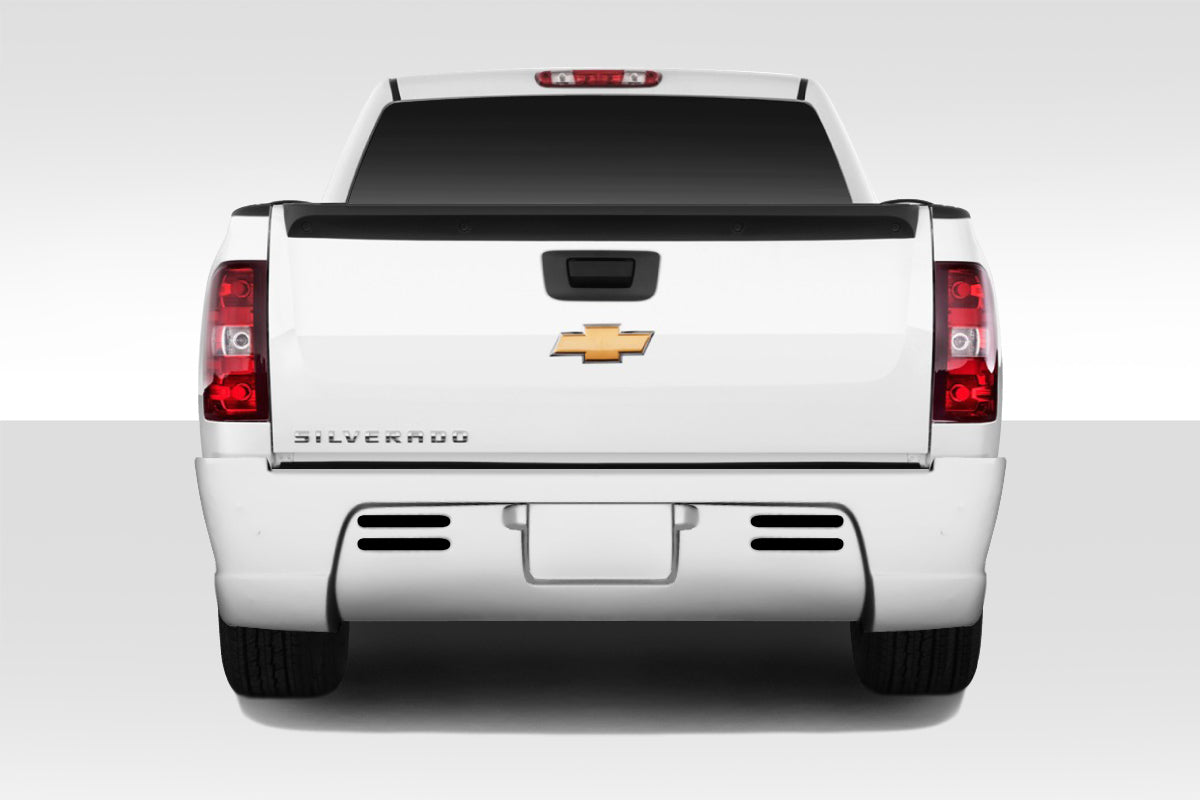 Extreme Dimensions Duraflex BT-3 Rear Bumper Cover Compatible With 2007-2013 Chevrolet Silverado - 1 Piece - 112049