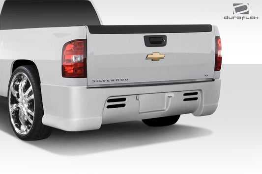 Extreme Dimensions Duraflex BT-3 Rear Bumper Cover Compatible With 2007-2013 Chevrolet Silverado - 1 Piece - 112049