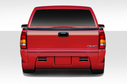 Extreme Dimensions Duraflex BT-1 Rear Bumper Cover Compatible With 1999-2006 Chevrolet Silverado - 1 Piece - 112051