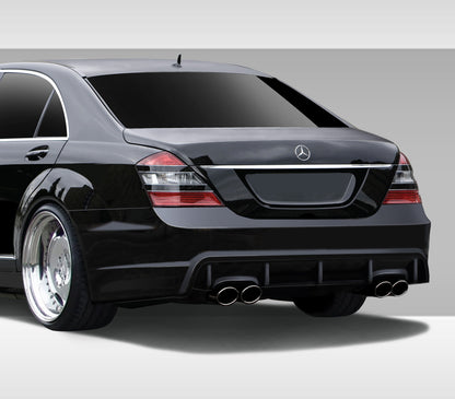Extreme Dimensions Duraflex Eros Version 3 Rear Bumper Cover Compatible With 2007-2009 Mercedes S Class - 1 Piece - 112071