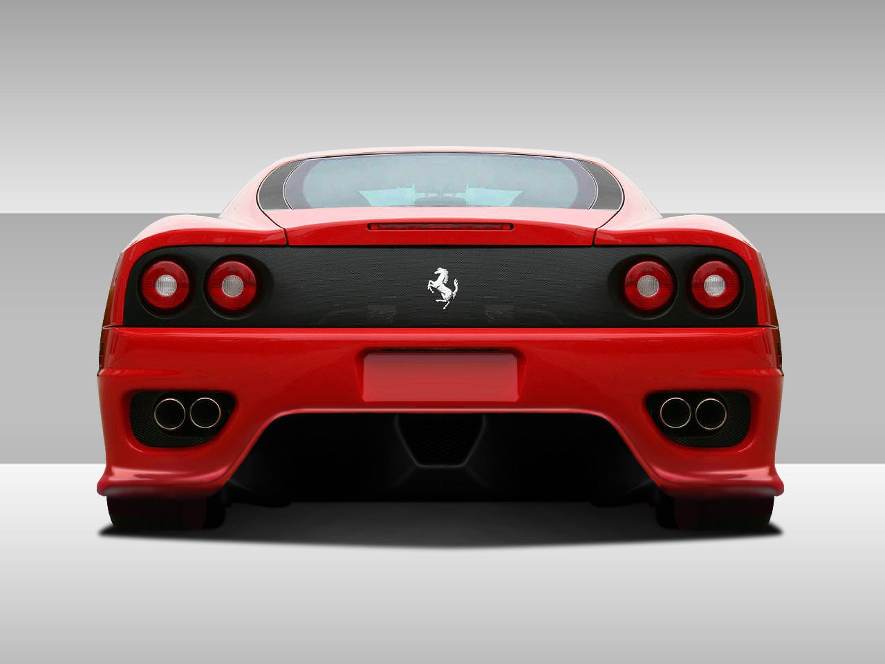 Extreme Dimensions Duraflex Eros Version 1 Rear Bumper Cover Compatible With 1999-2004 Ferrari 360 Modena - 1 Piece - 112088