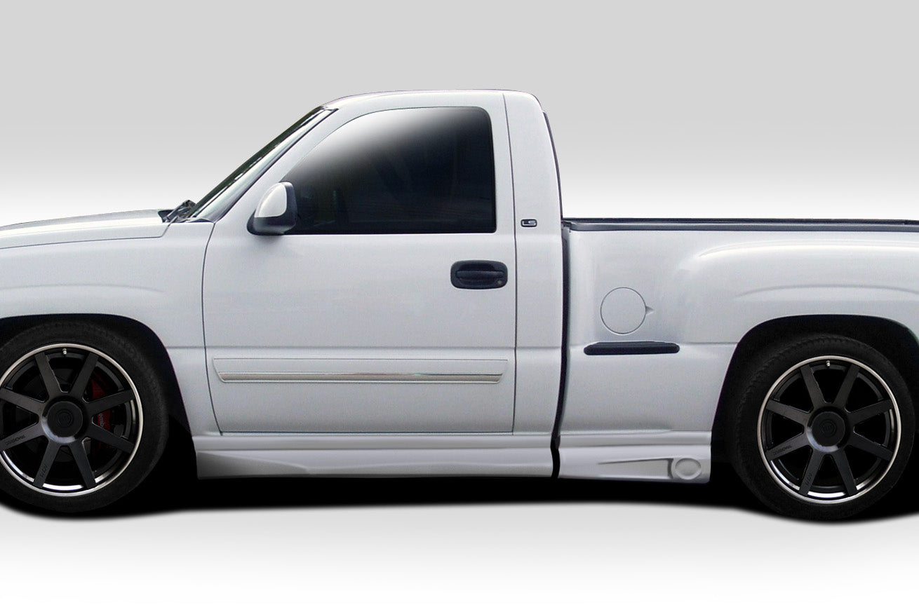 Extreme Dimensions Duraflex BT-1 Side Skirts Compatible With 1999-2006 Chevrolet Silverado - 4 Piece - 112125