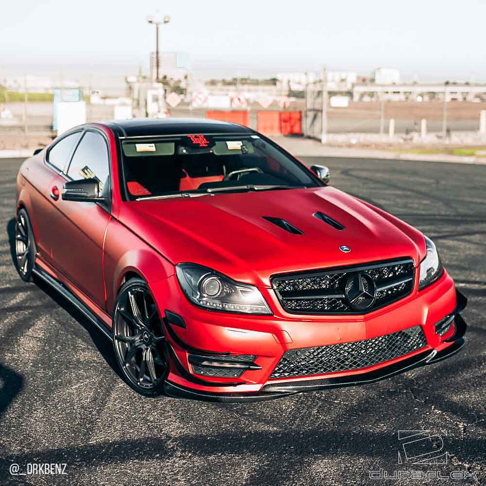 Extreme Dimensions Duraflex Black Series Look Hood Compatible With 2012-2014 Mercedes C Class - 1 Piece - 112200
