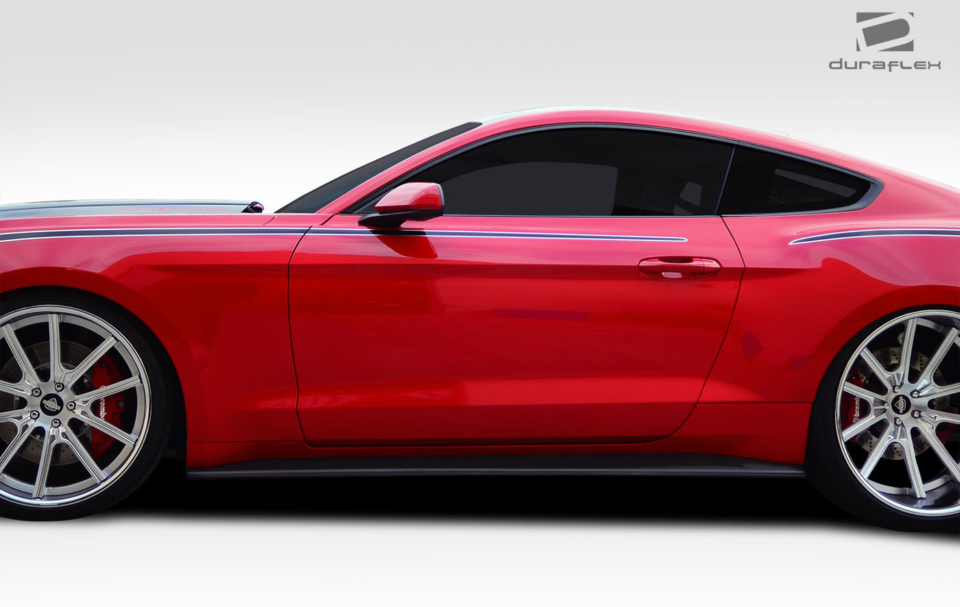 Extreme Dimensions Duraflex GT Concept Side Skirts Compatible With 2015-2023 Ford Mustang - 2 Piece - 112233