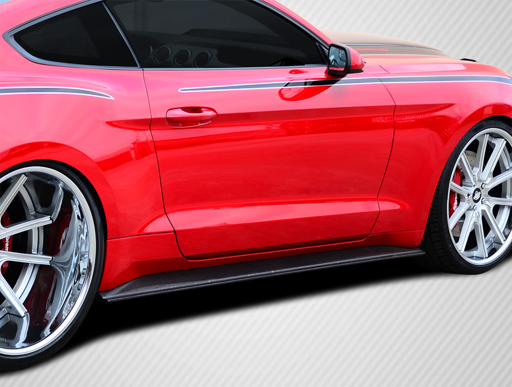 Carbon Creations GT Concept Side Skirts Compatible With 2015-2023 Ford Mustang - 2 Piece - 112249