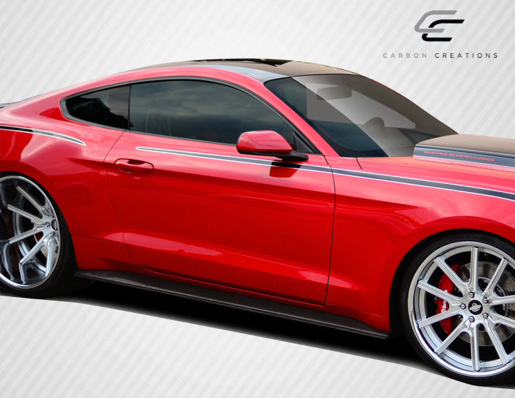 Carbon Creations GT Concept Side Skirts Compatible With 2015-2023 Ford Mustang - 2 Piece - 112249