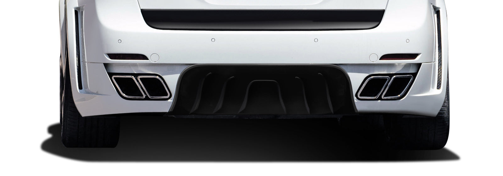 Aero Function AF-4 Exhaust Tips Compatible With 2011-2014 Porsche Cayenne - 4 Piece - 112287