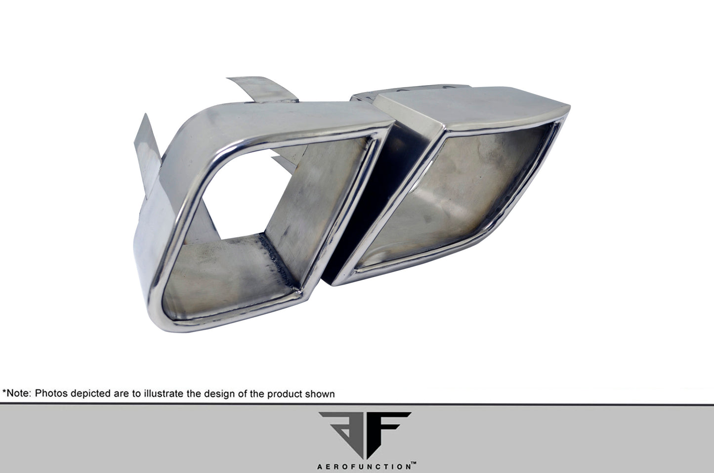 Aero Function AF-4 Exhaust Tips Compatible With 2011-2014 Porsche Cayenne - 4 Piece - 112287