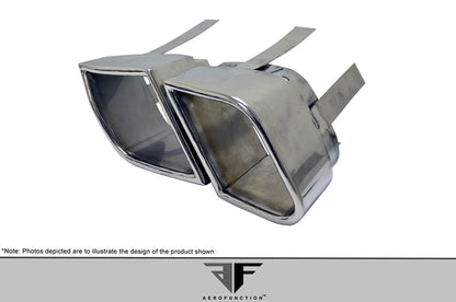 Aero Function AF-4 Exhaust Tips Compatible With 2011-2014 Porsche Cayenne - 4 Piece - 112287