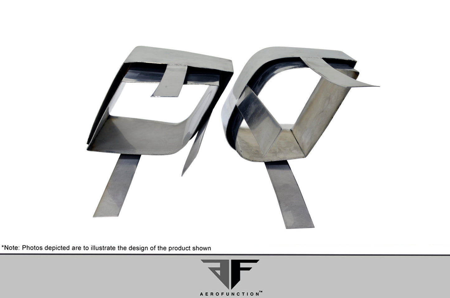 Aero Function AF-4 Exhaust Tips Compatible With 2011-2014 Porsche Cayenne - 4 Piece - 112287