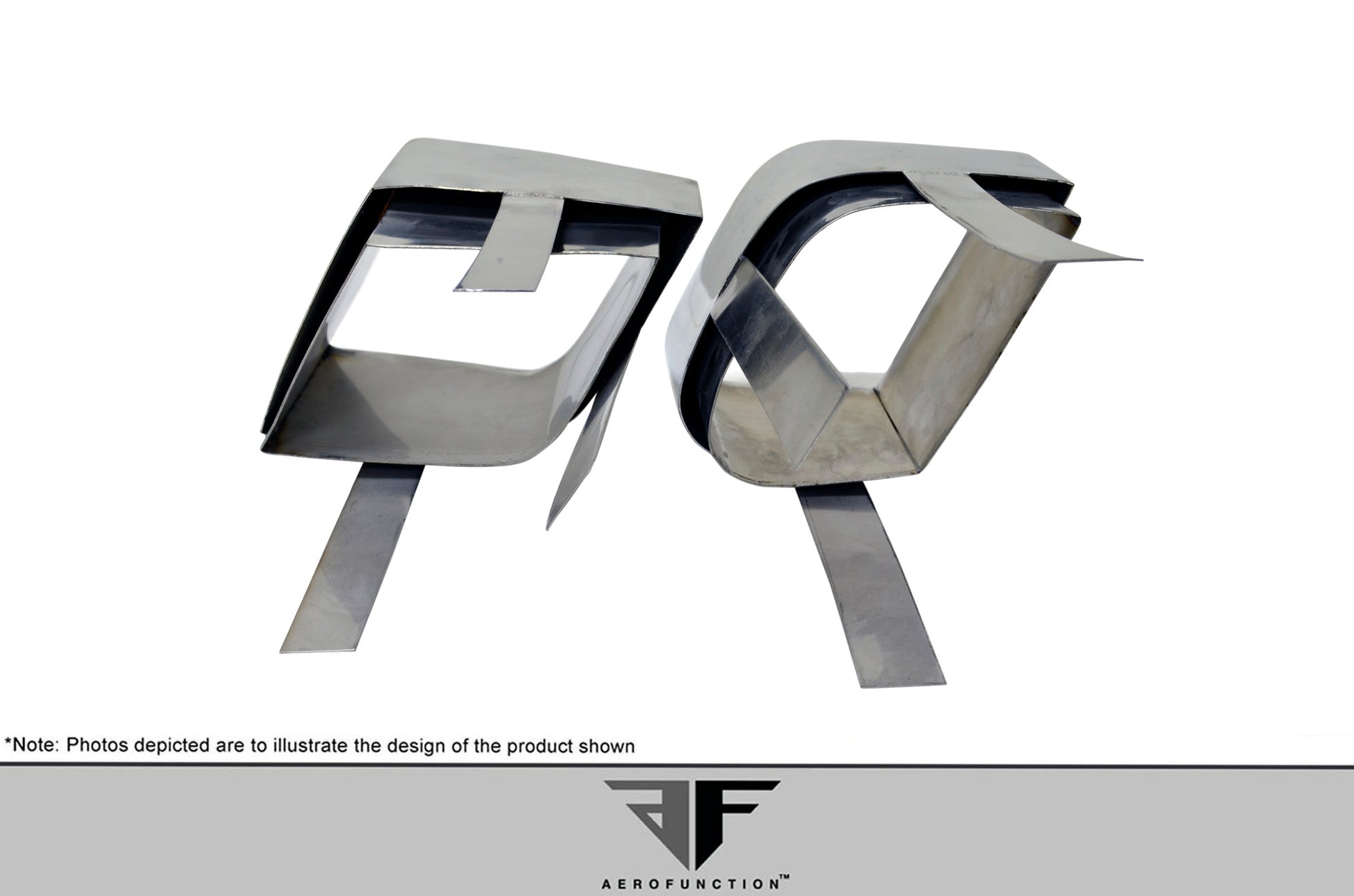 Aero Function AF-4 Exhaust Tips Compatible With 2011-2014 Porsche Cayenne - 4 Piece - 112287