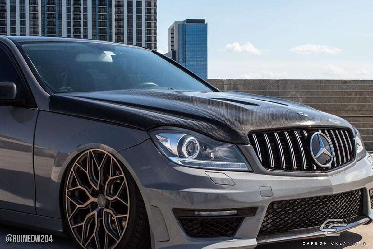 Carbon Creations Black Series Look Hood Compatible With 2008-2011 Mercedes C Class - 1 Piece - 112319