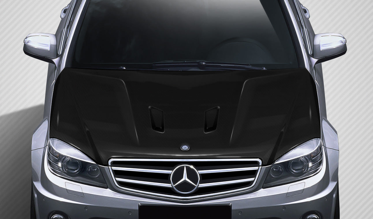 Carbon Creations Black Series Look Hood Compatible With 2008-2011 Mercedes C63 - 1 Piece - 112324