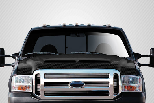 Carbon Creations CVX Hood Compatible With 1999-2007 Ford Super Duty - 1 Piece - 112328
