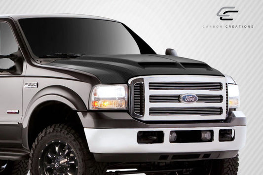 Carbon Creations CVX Hood Compatible With 1999-2007 Ford Super Duty - 1 Piece - 112328