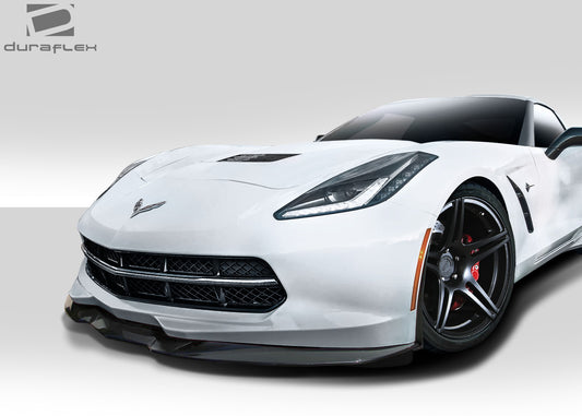 Extreme Dimensions Duraflex Apex Front Lip Spoiler Compatible With 2014-2019 Chevrolet Corvette - 3 Piece - 112367