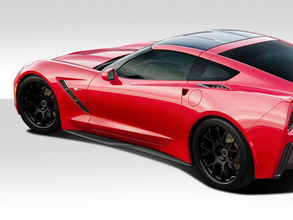 Extreme Dimensions Duraflex Thinderbolt Side Skirts Compatible With 2014-2019 Chevrolet Corvette - 2 Piece - 112368