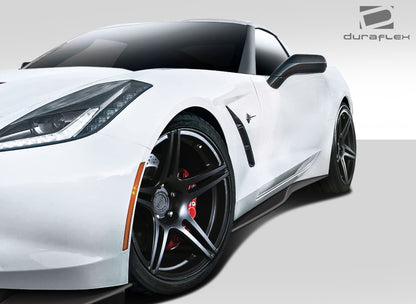 Extreme Dimensions Duraflex Thinderbolt Side Skirts Compatible With 2014-2019 Chevrolet Corvette - 2 Piece - 112368